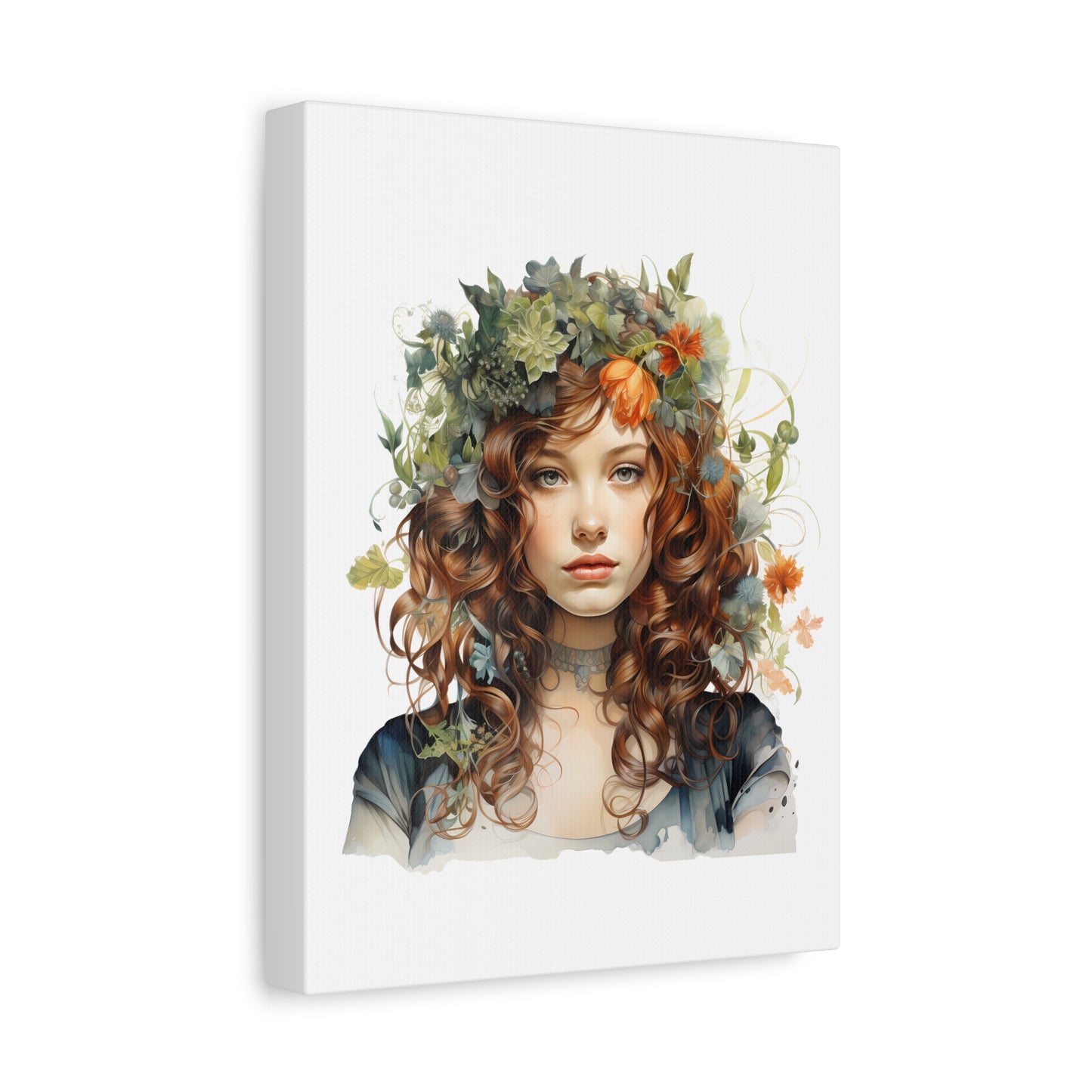 Floral Art Canvas Print - 12x16 Stretched Wall Decor for Nature Lovers