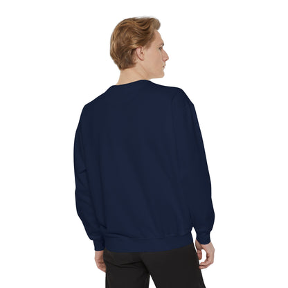 Autumn Leaves & Sneakers Sweatshirt - Unisex Garment-Dyed Cozy Apparel