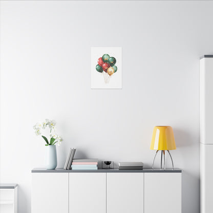 Festive Balloon Canvas Art - Holiday Decor