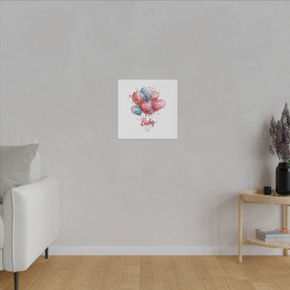 Baby Balloon Canvas Art - Colorful Nursery Decor