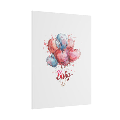 Baby Balloon Canvas Art - Colorful Nursery Decor