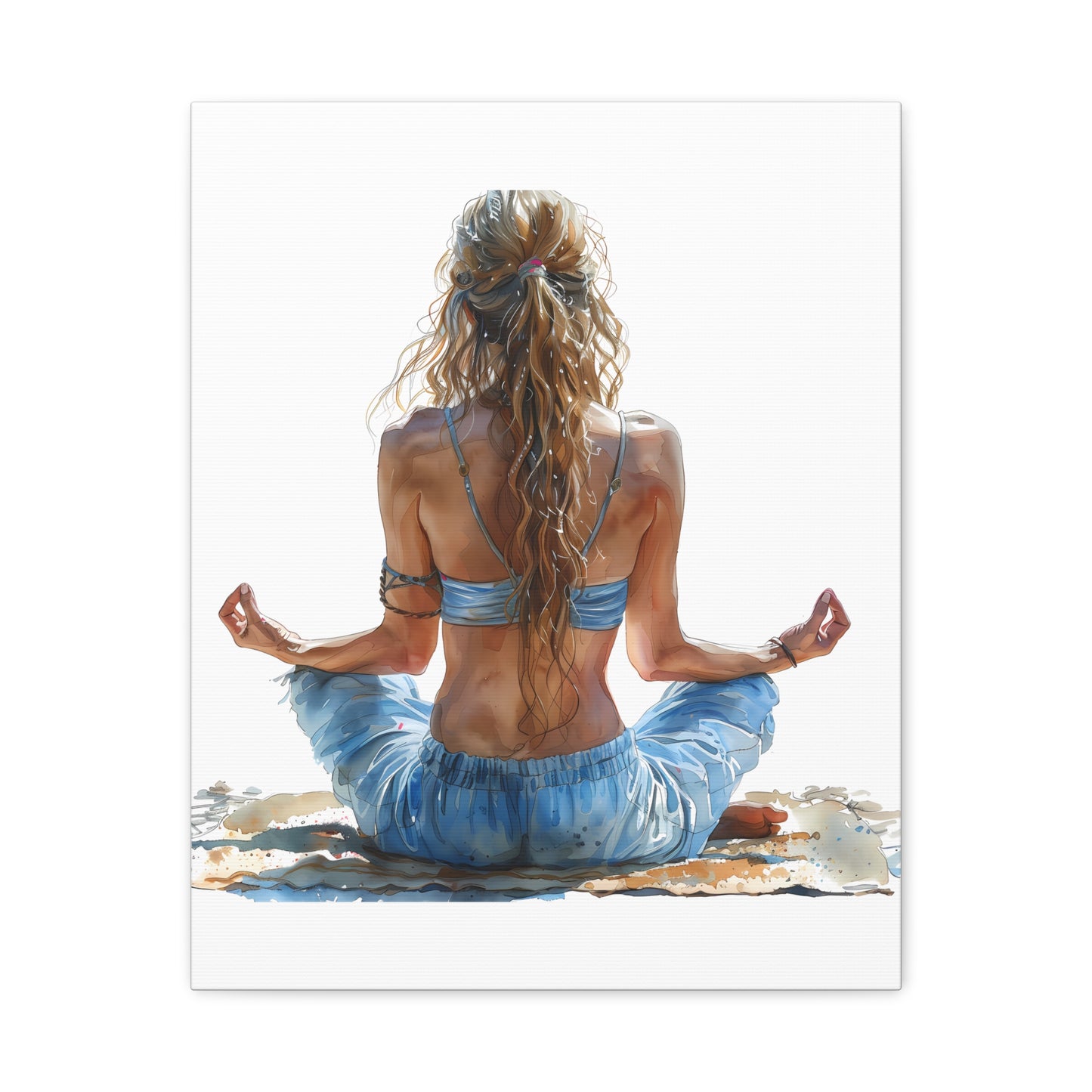 Yoga Meditation Canvas Art Print