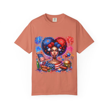 Patriotic Celebration T-Shirt | Unisex Garment-Dyed Tee for Independence Day
