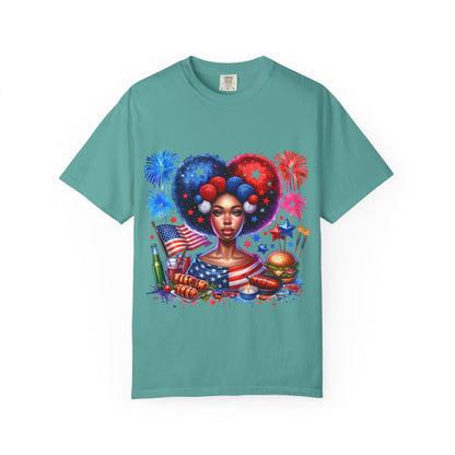 Patriotic Celebration T-Shirt | Unisex Garment-Dyed Tee for Independence Day