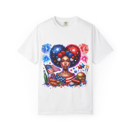 Patriotic Celebration T-Shirt | Unisex Garment-Dyed Tee for Independence Day