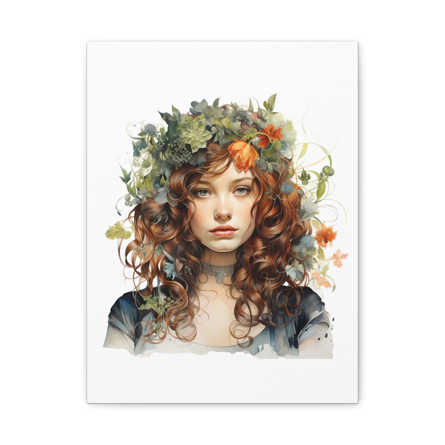 Floral Art Canvas Print - 12x16 Stretched Wall Decor for Nature Lovers