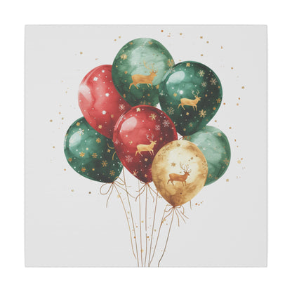 Festive Balloon Canvas Art - Holiday Decor