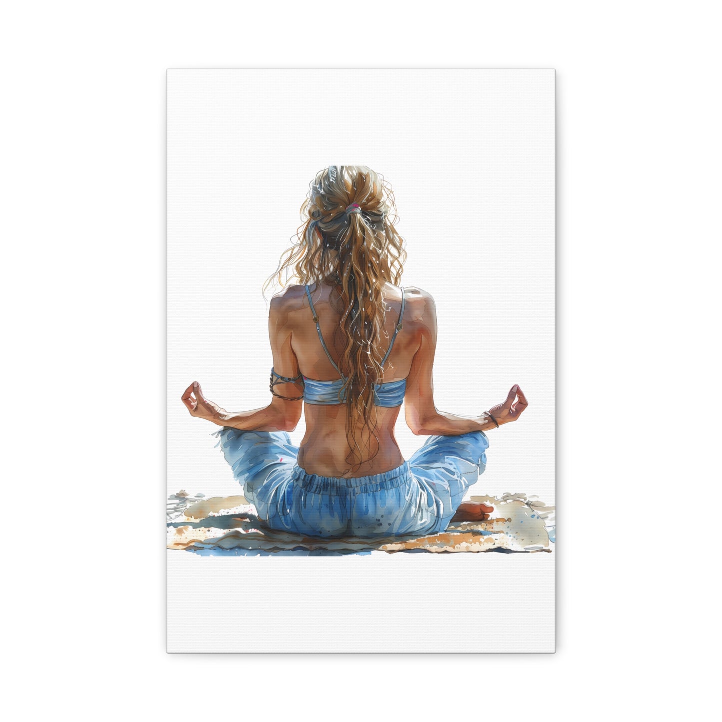 Yoga Meditation Canvas Art Print