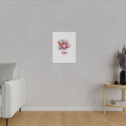 Baby Balloon Canvas Art - Colorful Nursery Decor