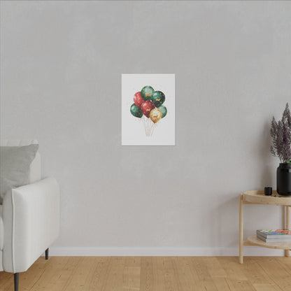 Festive Balloon Canvas Art - Holiday Decor