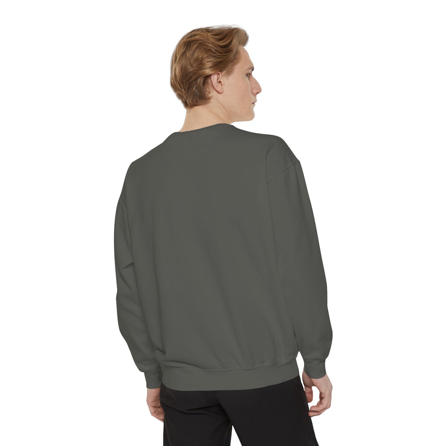 Autumn Leaves & Sneakers Sweatshirt - Unisex Garment-Dyed Cozy Apparel