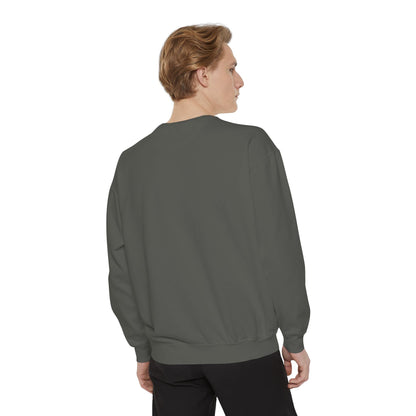 Autumn Leaves & Sneakers Sweatshirt - Unisex Garment-Dyed Cozy Apparel