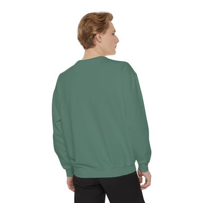 Autumn Leaves & Sneakers Sweatshirt - Unisex Garment-Dyed Cozy Apparel