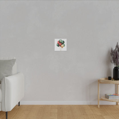 Festive Balloon Canvas Art - Holiday Decor