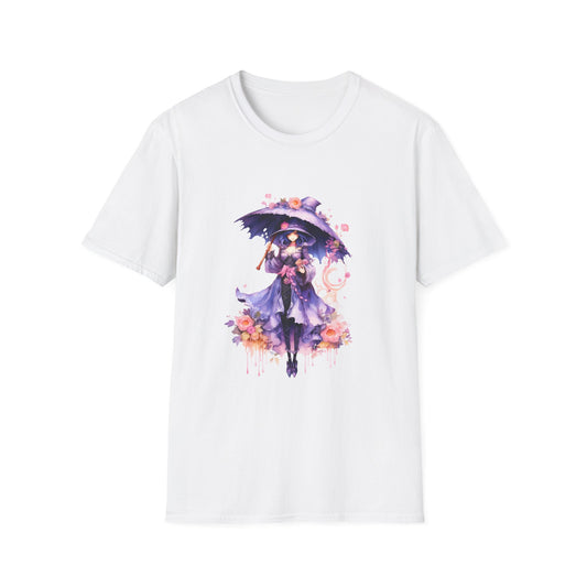 Magical Floral Witch Unisex Softstyle T-Shirt