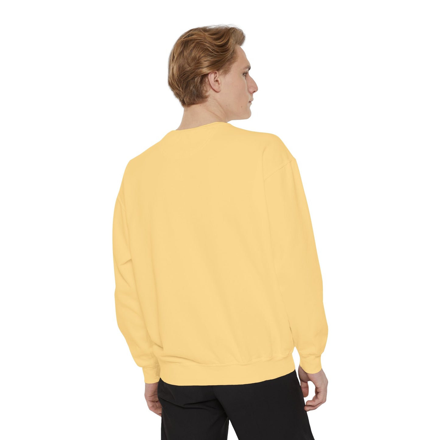 Autumn Leaves & Sneakers Sweatshirt - Unisex Garment-Dyed Cozy Apparel